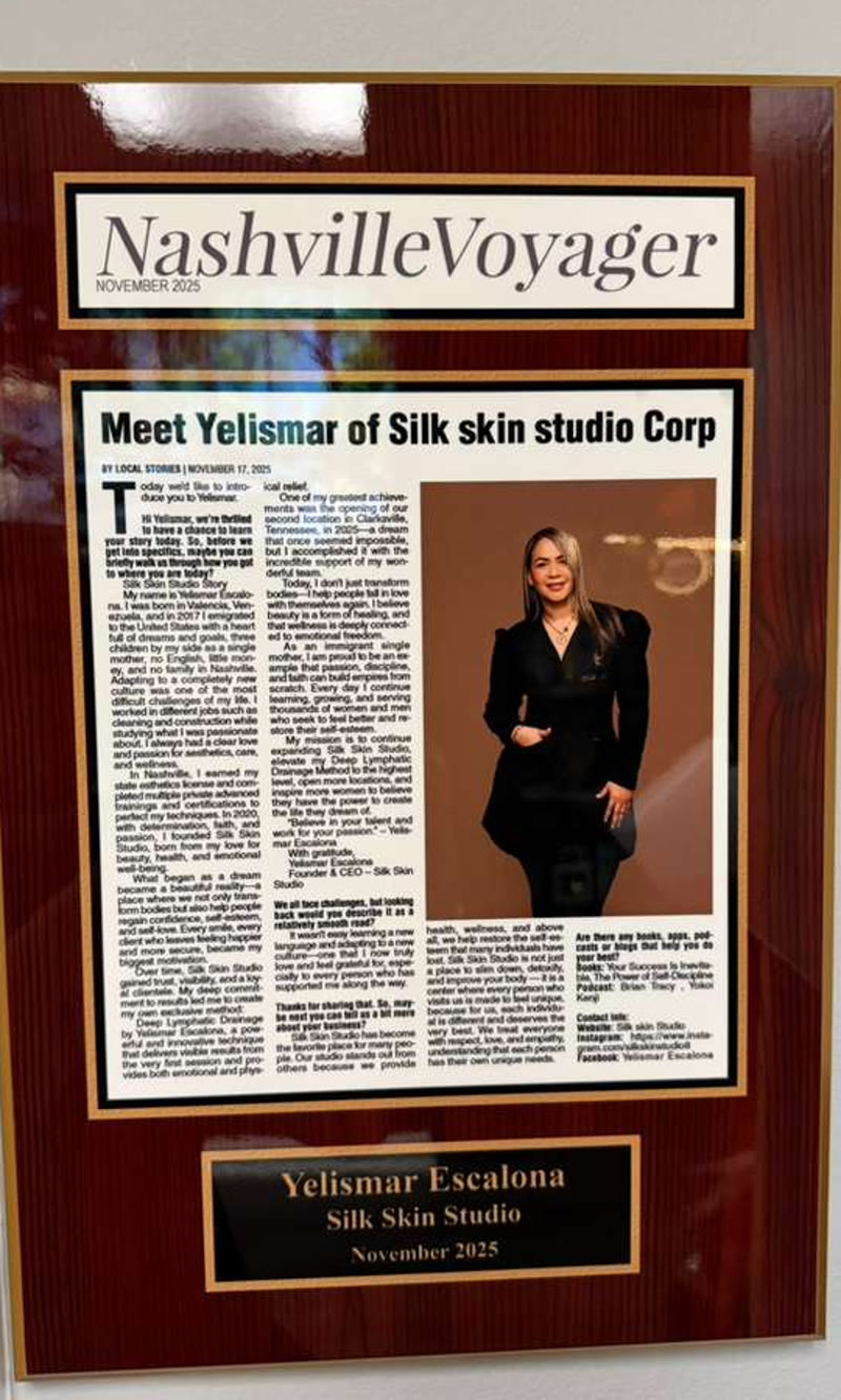 Nashville Voyager feature - Meet Yelismar of Silk Skin Studio Corp